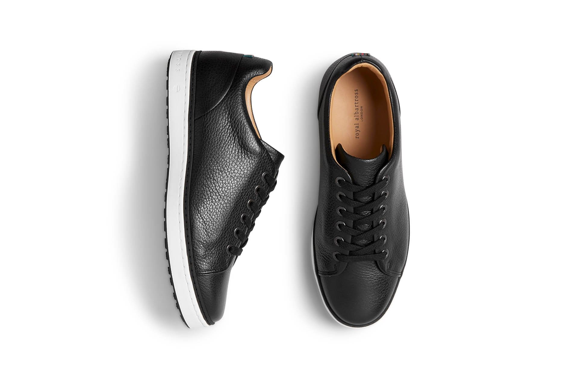 Pontiac V2 Black | Men's Spikeless Golf Shoe | Royal Albartross Pontiac v2 Black