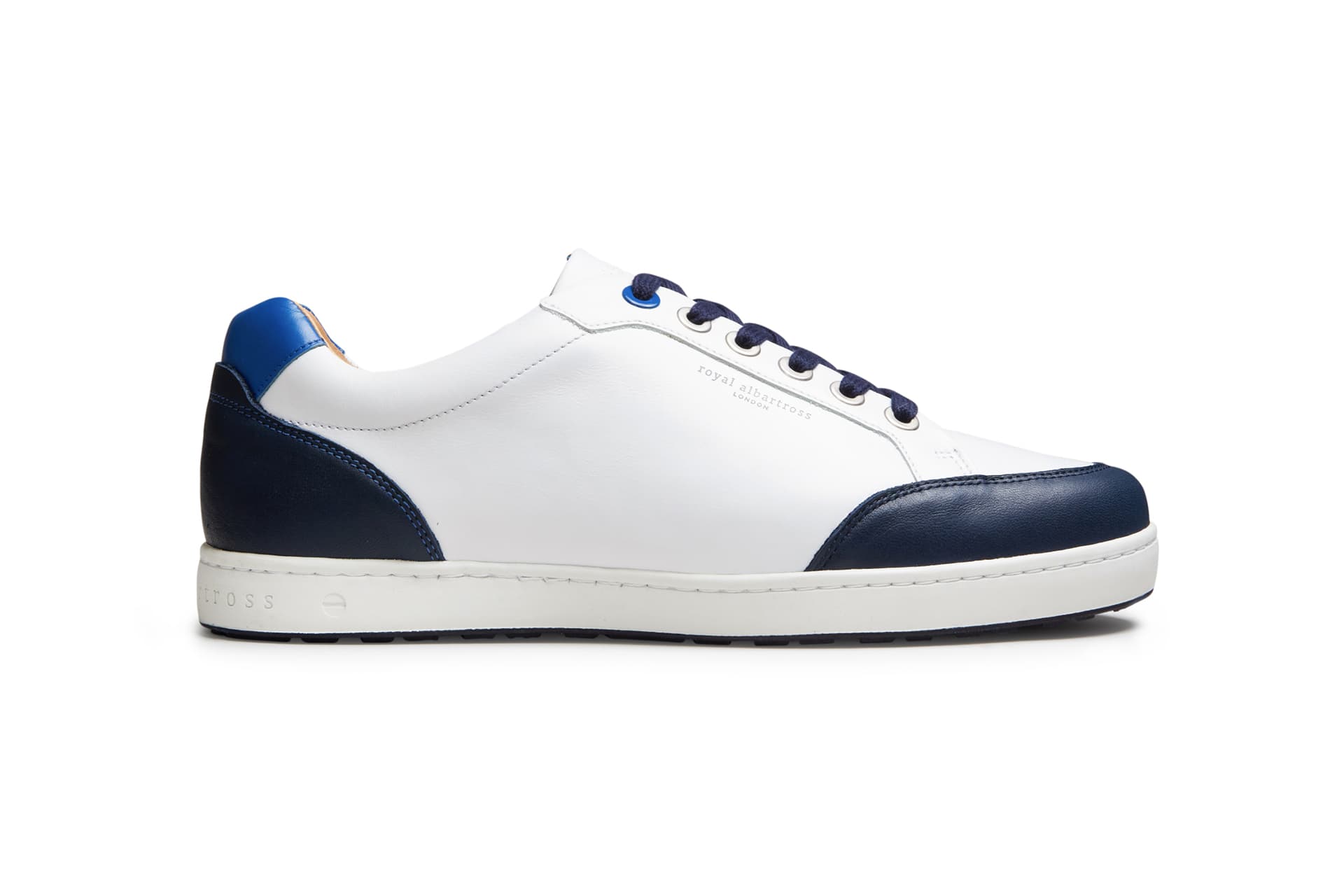 Northcote White/Navy  | Men's Spikeless Golf Shoe | Royal Albartross Northcote White/Navy