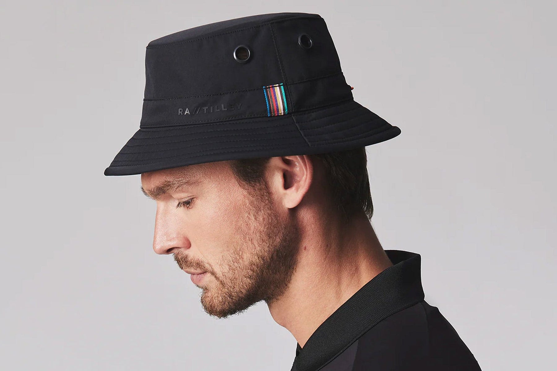 RA X Tilley Golf Bucket Hat - Black RA X Tilley Golf Bucket Hat - Black