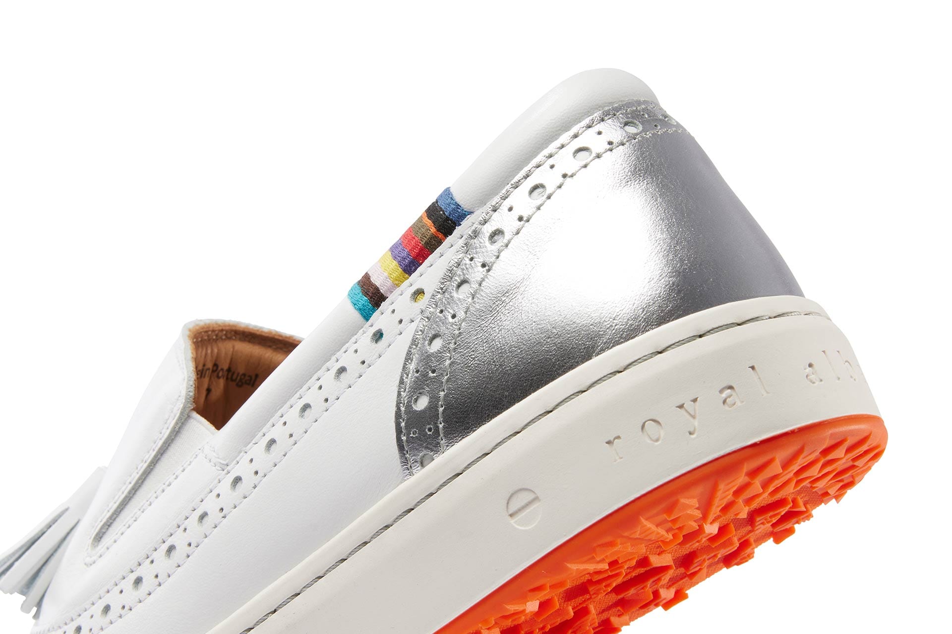 Women's Spikeless Golf Shoe | Slip On Loafer - Silver | Royal Albartross Grace Silver