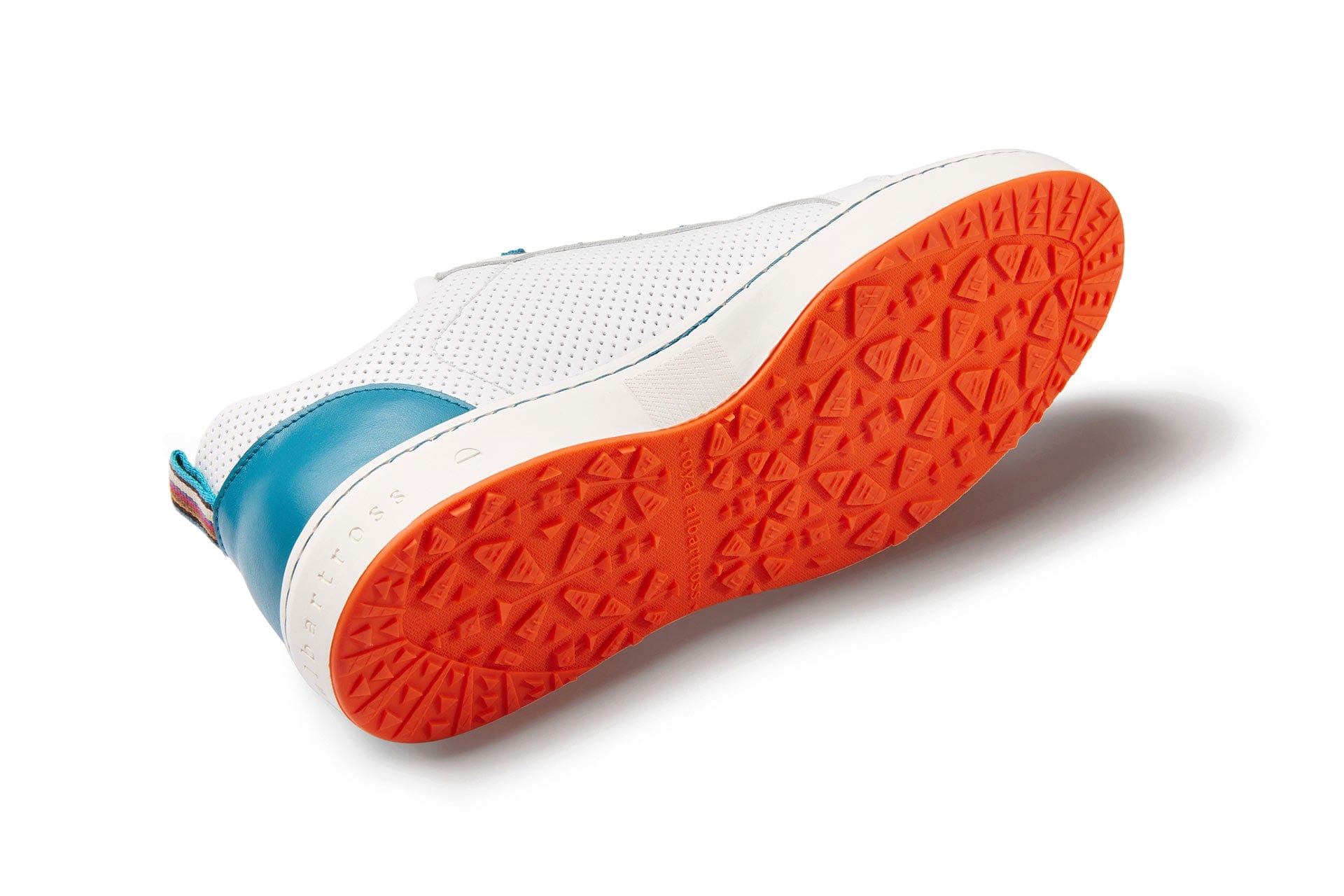 Amalfi White & Teal | Women's golf sneaker | Royal Albartross Amalfi White/Teal