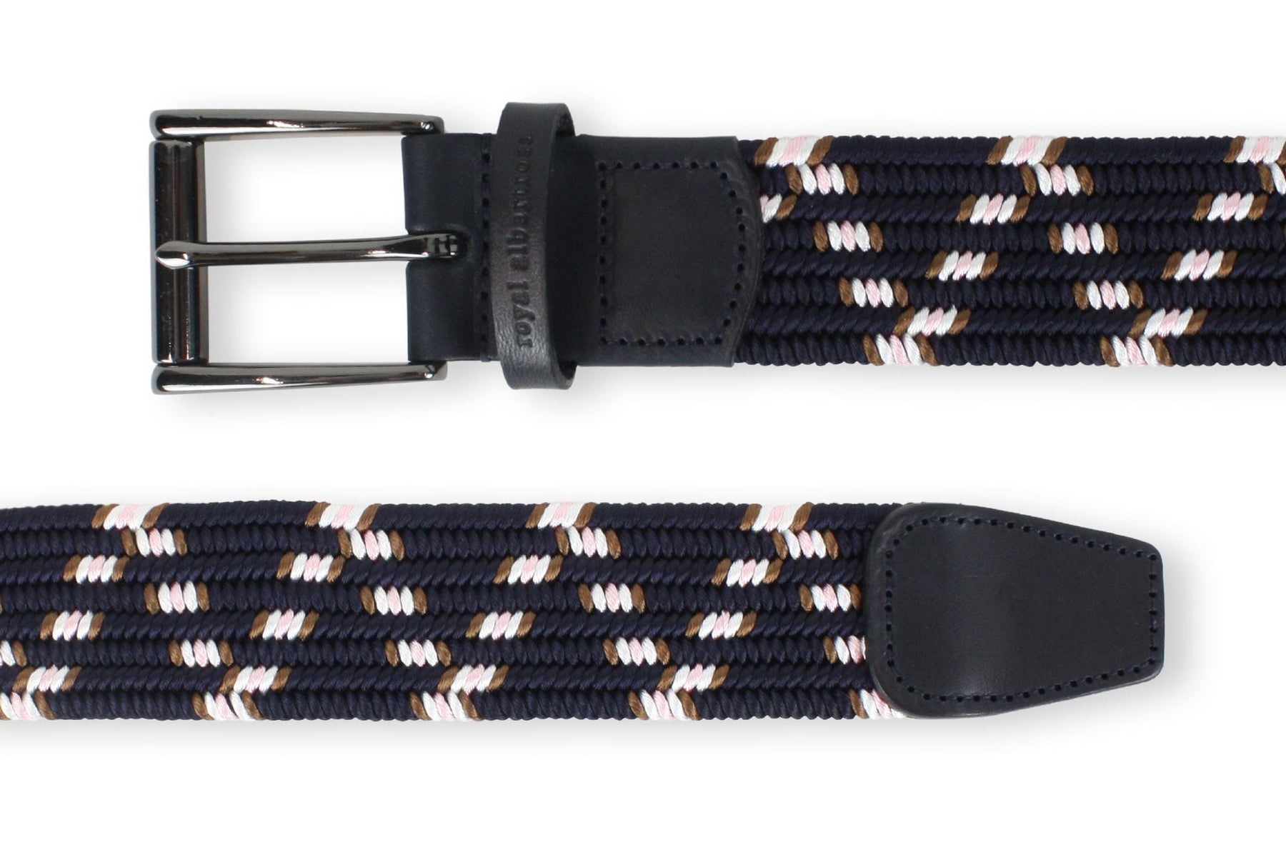 Men's Woven Navy Belt | Easy Fit - Make a Statement | Royal Albartross Otis Navy Men's Woven Navy Belt | Easy Fit - Make a Statement | Royal Albartross Otis Navy