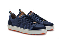 Women's Fashionable Golf Shoe | Navy Faux Python | Royal Albartross Sahara Navy