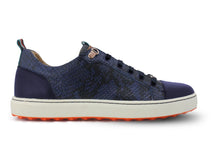 Women's Fashionable Golf Shoe | Navy Faux Python | Royal Albartross Sahara Navy