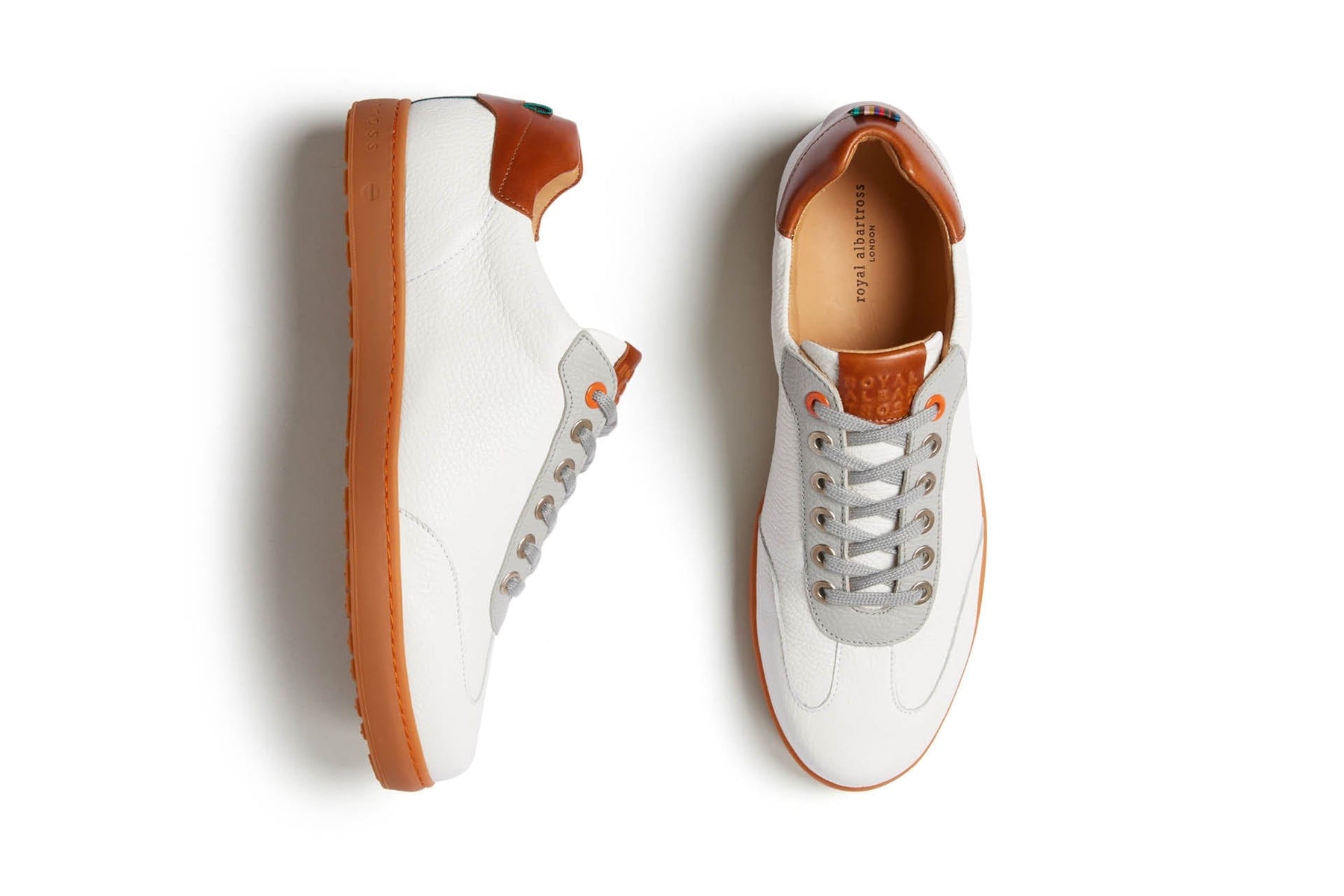 Smith White/Mocha | Men's Spikeless Golf Shoe | Royal Albartross Smith White/Mocha Smith White/Mocha | Men's Spikeless Golf Shoe | Royal Albartross Smith White/Mocha