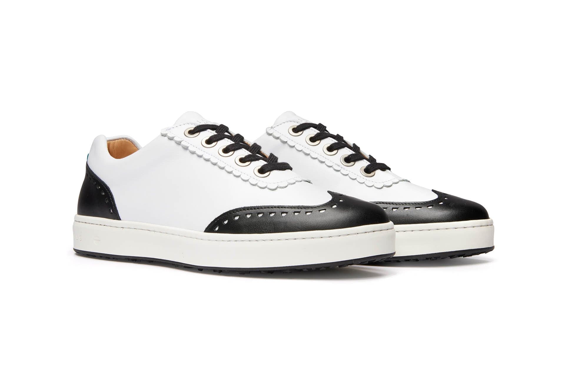 Primrose White/Black, Women's Spikeless Golf Shoe