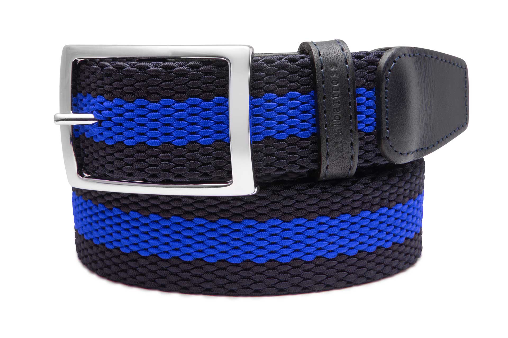 Men's Woven Golf Belt | Oxford Navy/Blue | Royal Albartross Oxford Navy/Blue