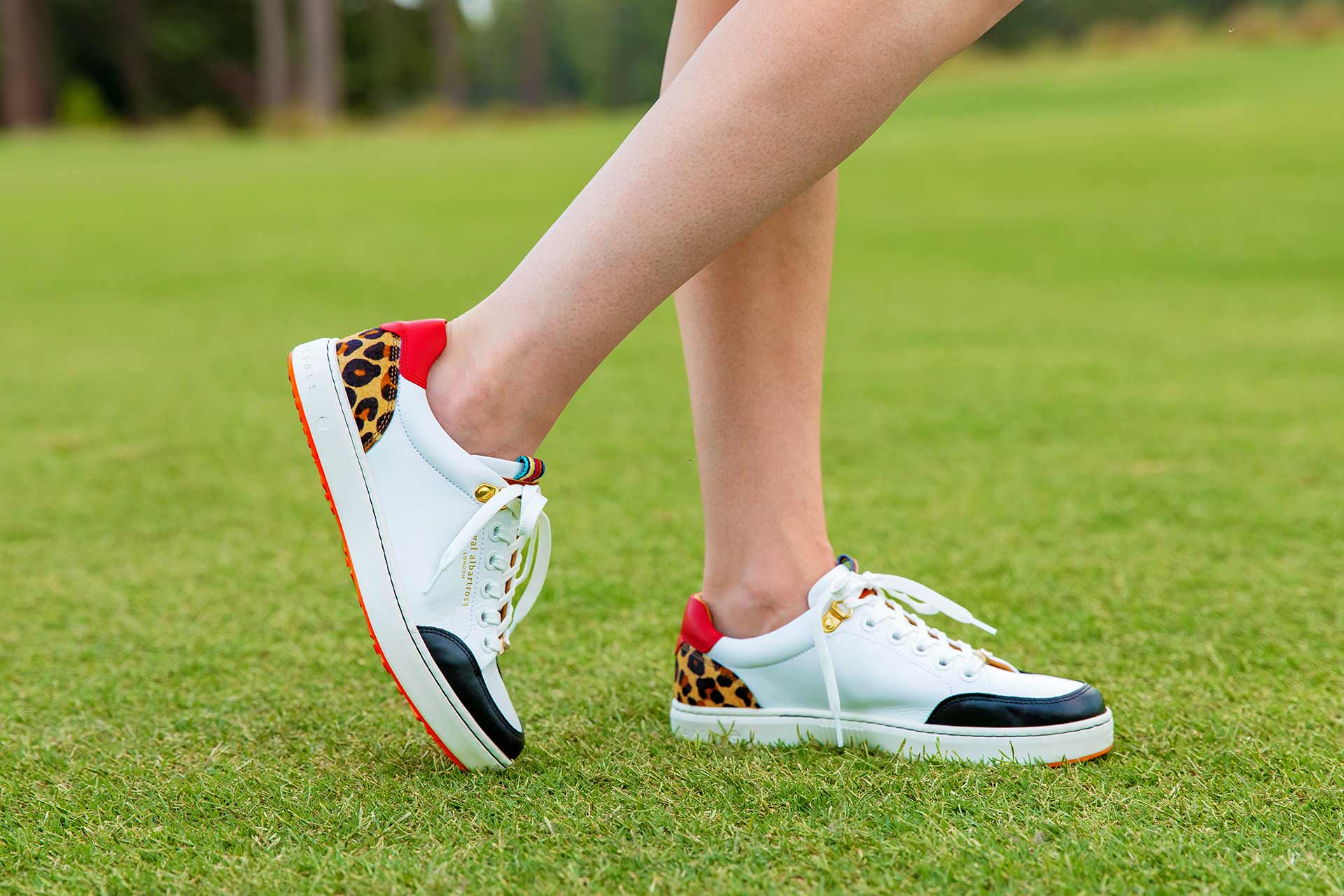 Leopard print 2025 golf shoes