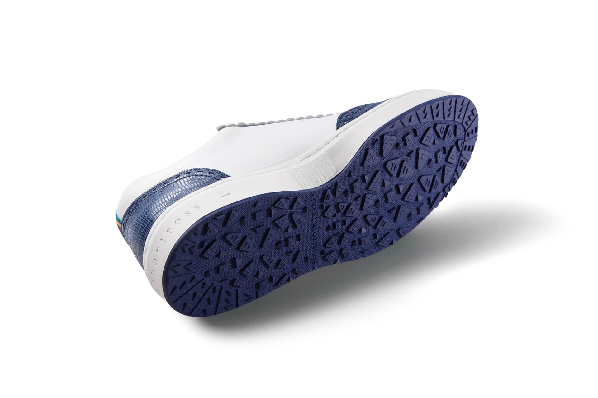 シューズ(女性用)  Albartross LadiesRunway Golf Shoes Primrose White/Navy | Women's Spikeless Golf Shoe | Royal