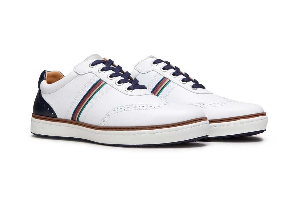 Royal Albartross Men\'s Richmond Spikeless Golf Shoes White/Navy RA_NORTHCOTE_WHITE_NAVY_PRODUC  main image 3