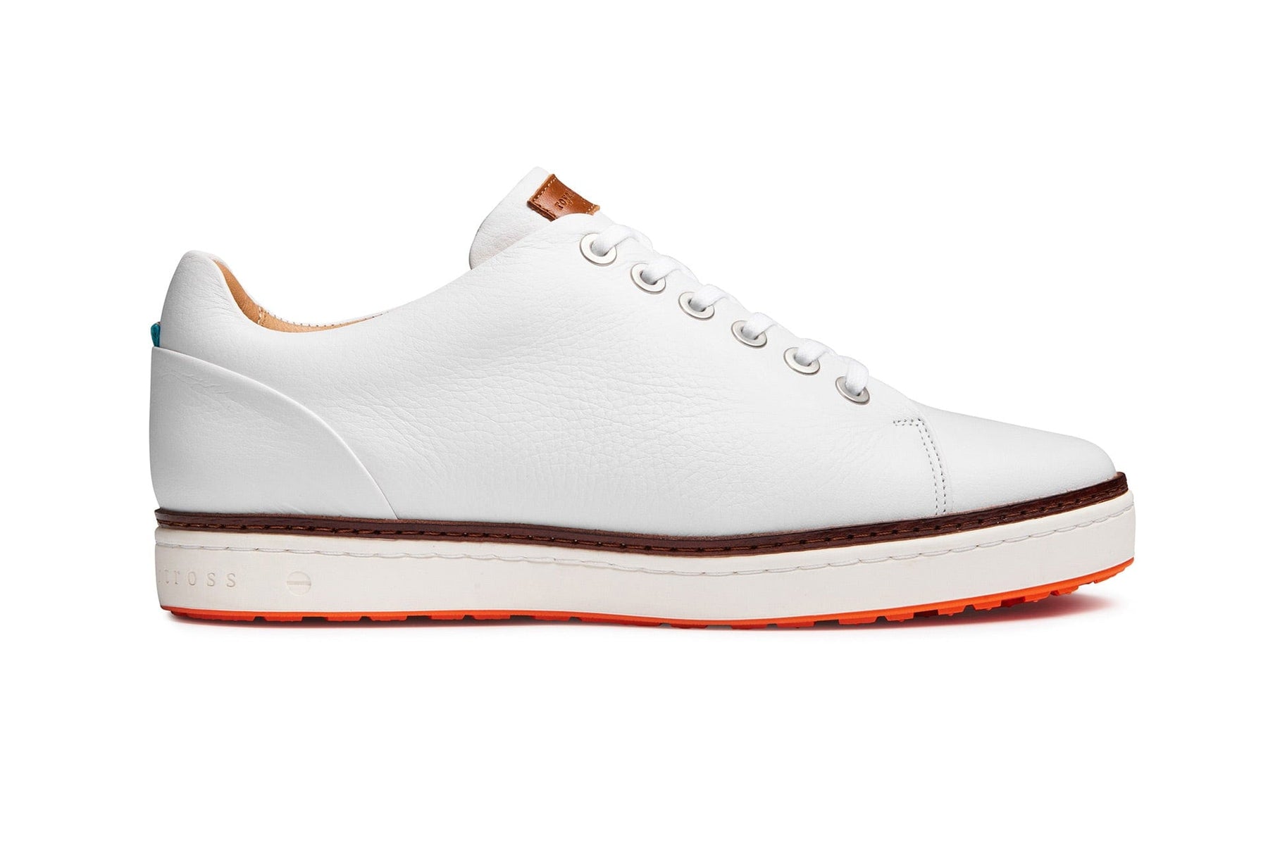 Pontiac V2 White Men's Spikeless Golf Shoe Royal Albartross