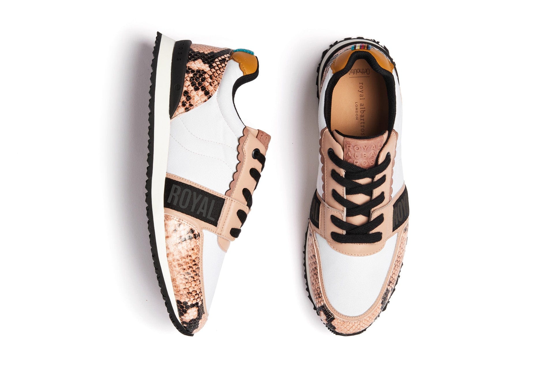 Strider Luxe Nude Snake | Women's Hybrid Golf Sneaker | Royal Albartross Strider Luxe Nude Snake