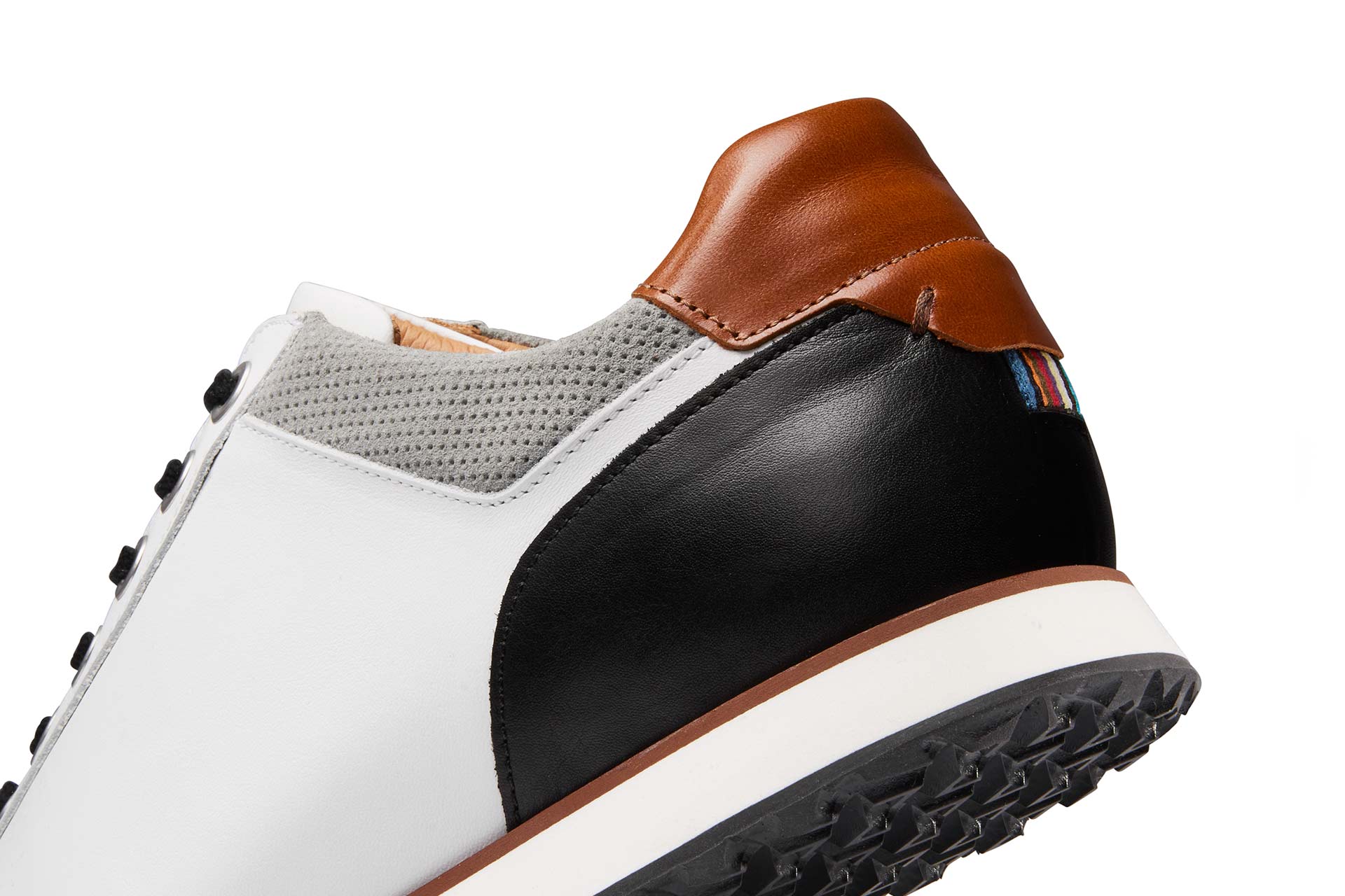 Richmond White/Mocha | Men's Hybrid Golf Shoe | Royal Albartross Richmond White/Mocha