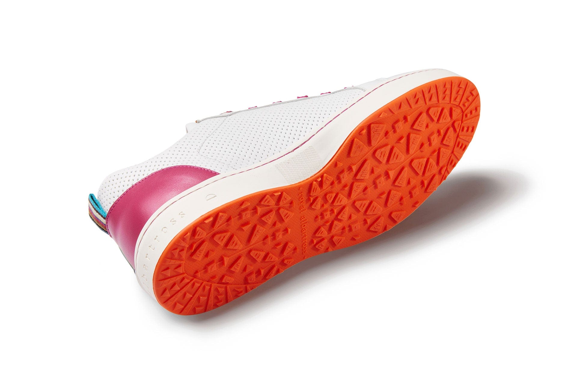 Amalfi White & Pink | Women's golf sneaker | Royal Albartross Amalfi White/Pink