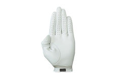 Luxury Leather Golf Glove | Cabretta White Leather  | Royal Albartross The Windsor White