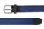 Men's Woven Leather Belt | Easy Fit Blue Webbing | Royal Albartross Beaumont Blue