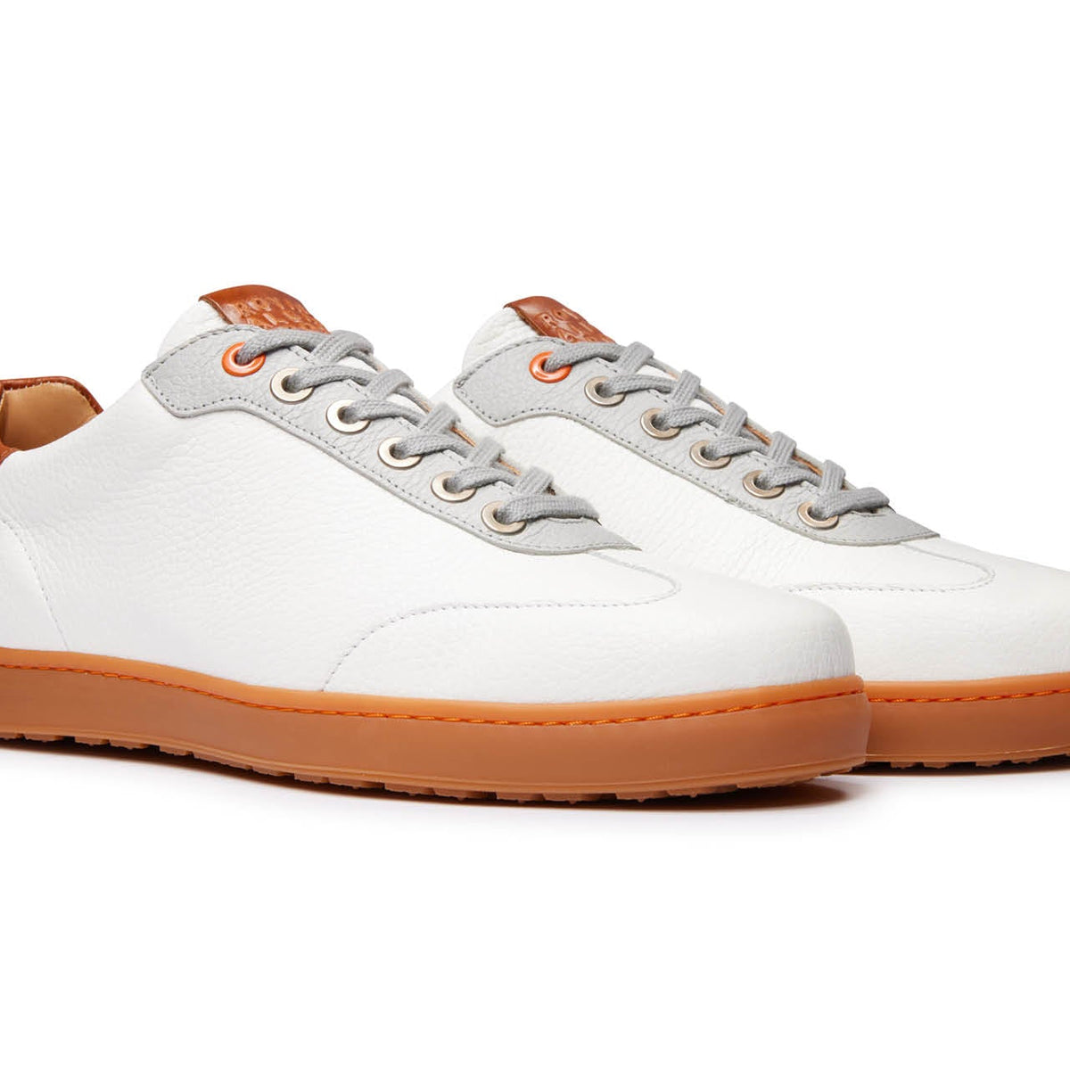 Royal Albartross Men\'s Richmond Spikeless Golf Shoes White/Mocha Richmond Mocha | Men main image 2
