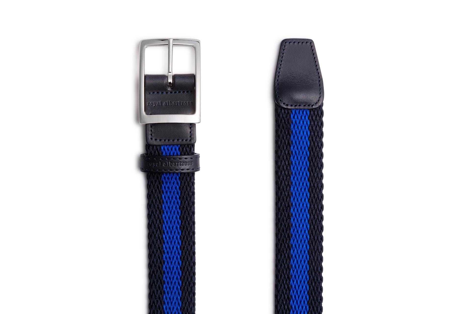 Men's Woven Golf Belt, Oxford Navy/Blue