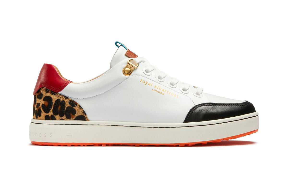 The Fieldfox Leopard | Women's Golf Sneaker | Royal Albartross