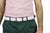 Men's Woven Golf Belt | Easy Fit & Stylish - Pink | Royal Albartross Balzo Miami