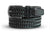 Men's Woven Leather Belt | Gray/Black Golf Webbing | Royal Albartross Beaumont Graphite